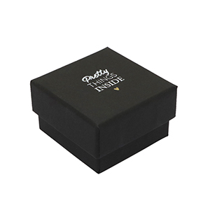 (Cadeau) doosje voor sieraden "Pretty things inside"&nbsp; Black