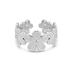 Ringen van Stainless steel Roestvrij staal (RVS) Silver