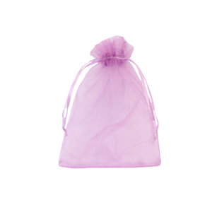 Organza sieradenzakje 7x9cm Magenta purple