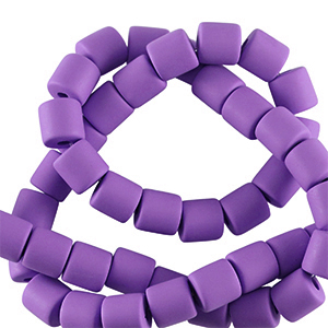 Polymeer kraal 6mm Purple