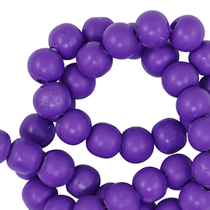 Polymeer kraal 6mm Purple