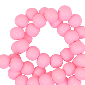 Polymeer kraal 6mm Pink