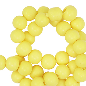 Polymeer kraal 6mm Yellow