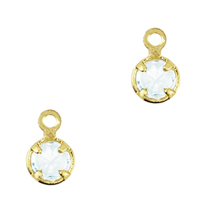 Hanger van Crystal Glass Light sky blue-gold