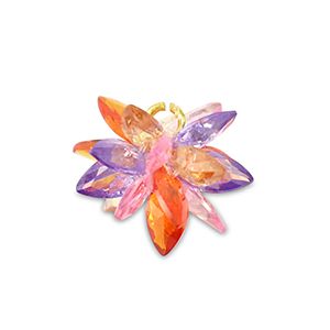Zirkonia bedels flower Multicolor