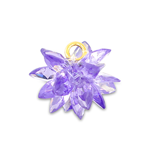 Zirkonia bedels flower Purple
