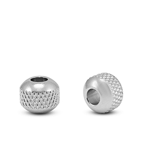 Kralen van Stainless steel Roestvrij staal (RVS) 8mm Silver