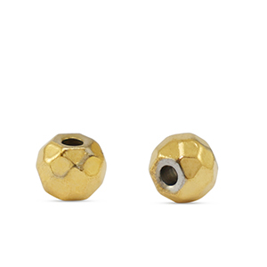 Kralen van Stainless steel Roestvrij staal (RVS) 4mm Gold