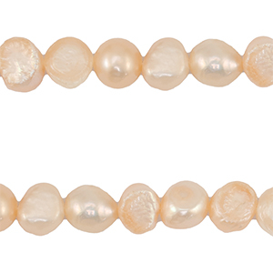 BQ Zoetwater parels round 7-9mm Peach rose