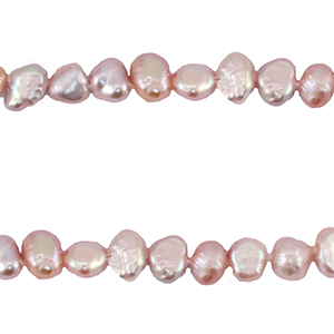 BQ Zoetwater parels nugget 4-5mm Lilac rose