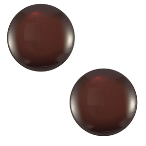 7 mm classic Polaris Elements cabochon Lucido Cacao brown