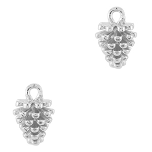 TQ metaal brass bedels pinecone Silver