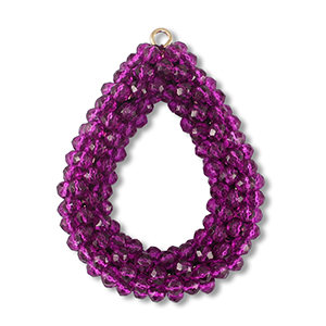 Hangers van facet drop &nbsp;Tillandsia purple