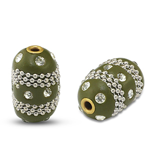 Kralen bohemian Green-Silver