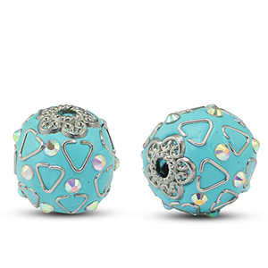 Kralen bohemian Turquoise-silver