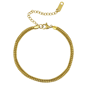 Armbanden van Stainless steel Roestvrij staal (RVS) Gold