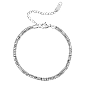 Armbanden van Stainless steel Roestvrij staal (RVS) Silver