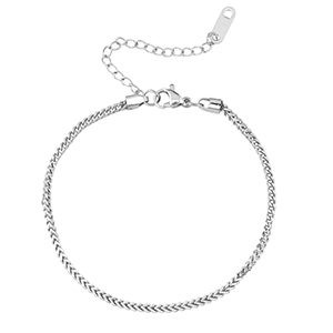 Armbanden van Stainless steel Roestvrij staal (RVS) Silver