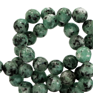 Kralen natuursteen chalcedoon (jaspis) 6mm facet geslepen Multicolour green