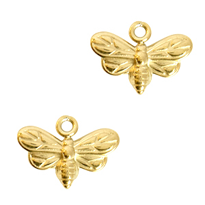 Bedels van Stainless steel Roestvrij staal (RVS) butterfly Goud