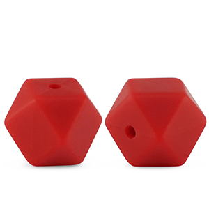 Siliconen kralen diamant Red