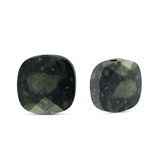 Kralen natuursteen glas vierkant Black-grey