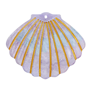 Hangers van resin shell Purple