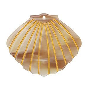 Hangers van resin shell Beige