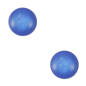 4 mm soft Polaris Elements cabochons "Birthstones" December SS16 shiny Light cobalt blue