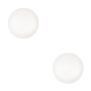 4 mm soft Polaris Elements cabochons "Birthstones" April SS16 shiny White