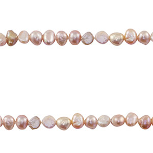 BQ Zoetwaterparels nugget Seashell pink