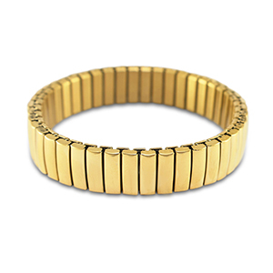 Armbanden van Stainless Steel Roestvrij staal (RVS) Gold
