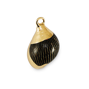 Schelp hanger special Anthracite-gold