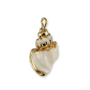 Schelp hanger special White-gold