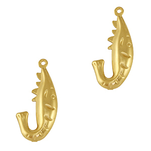 Bedels van Stainless steel Roestvrij staal (RVS) shrimp Gold