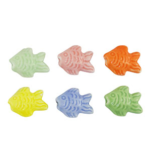 Keramiek kraal fish Multicolour