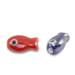 Keramiek kralen fish Multicolour