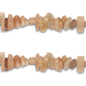 Chipstone kraal sunstone Light beige-pink