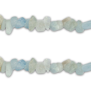 Chipstone kraal aquamarijn Transparent Blue