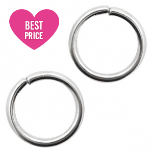 Benodigdheden van Stainless steel Roestvrij staal (RVS) buigringen 6mm Antiek zilver