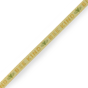 Tekstlint "bee kind" Green-gold