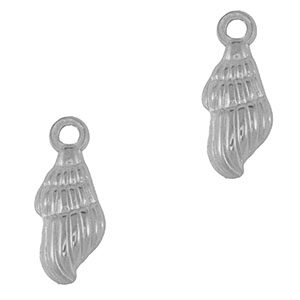 Bedels van Stainless steel Roestvrij staal (RVS) whelk Silver
