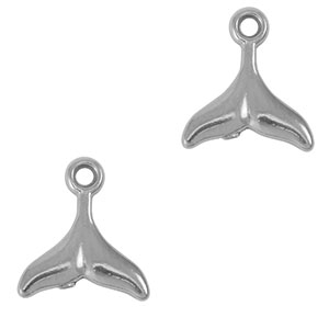 Bedels van Stainless steel Roestvrij staal (RVS) tail fin Silver