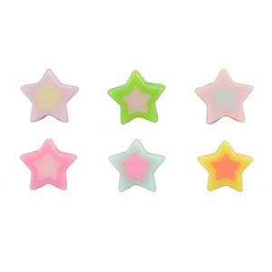 Acryl kralen star Multicolor