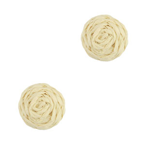 Hangers van raffia 12mm Beige