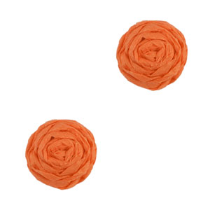 Hangers van raffia 12mm Orange