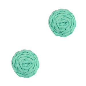 Hangers van raffia 12mm Green