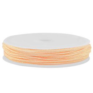 Macram&eacute; gevlochten draad 0,8mm Peach metallic