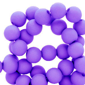 6 mm kralen van acryl Dark purple