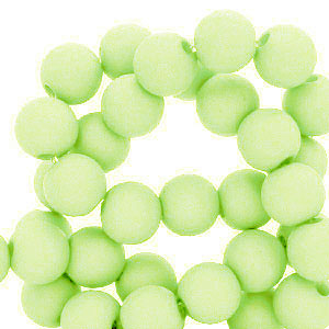 4 mm kralen van acryl Lime green
